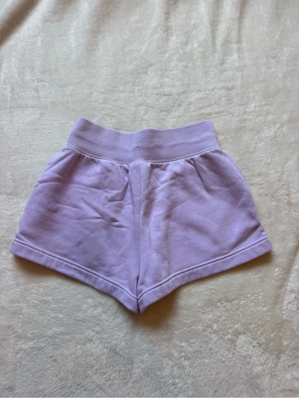 Nike Women's Lavender Terry Lounge Shorts